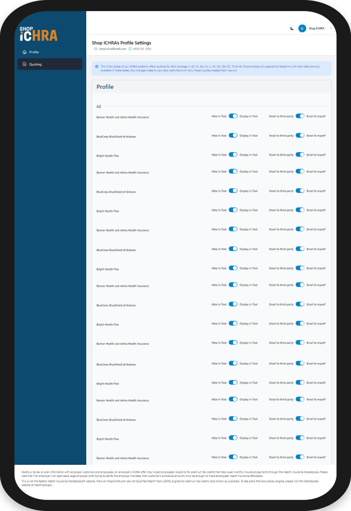 ICHRA Decision Support Tool